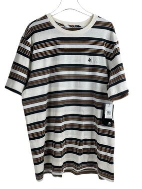 Volcom Parotic Crew Lightweight Striped T-Shirt Men's Size XXL NWT MSRP $38